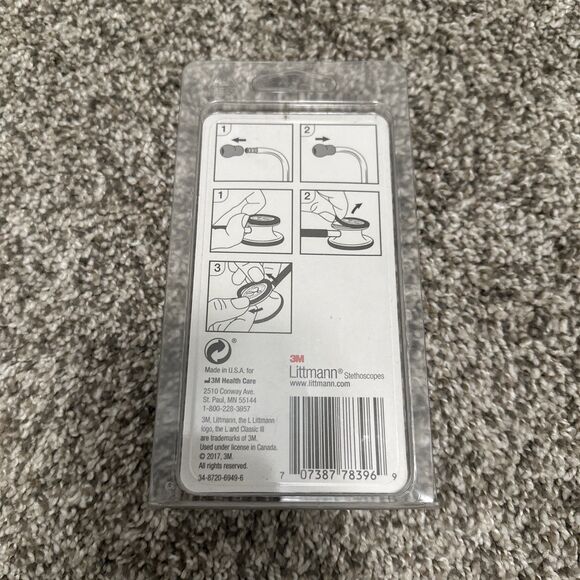 3M Littmann Stethoscope Parts Kit Classic III Cardiology IV Black 40016 Genuine - Picture 2 of 3
